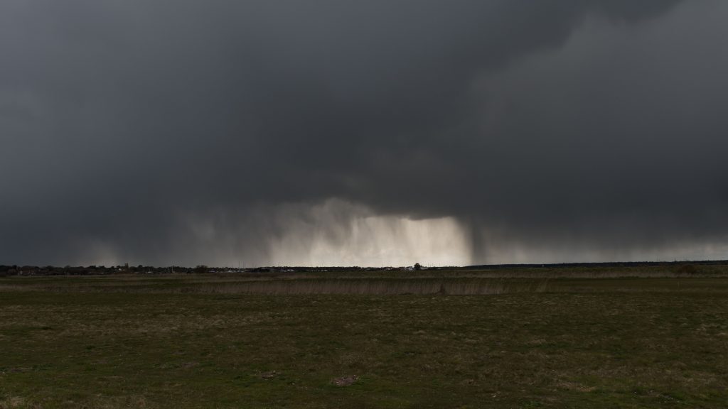 Black storm clouds from Ferry Road Southwold