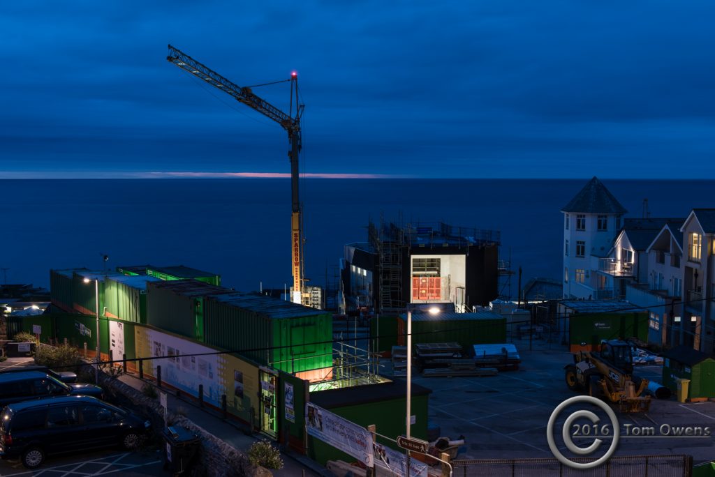 Back of Tate St Ives building site