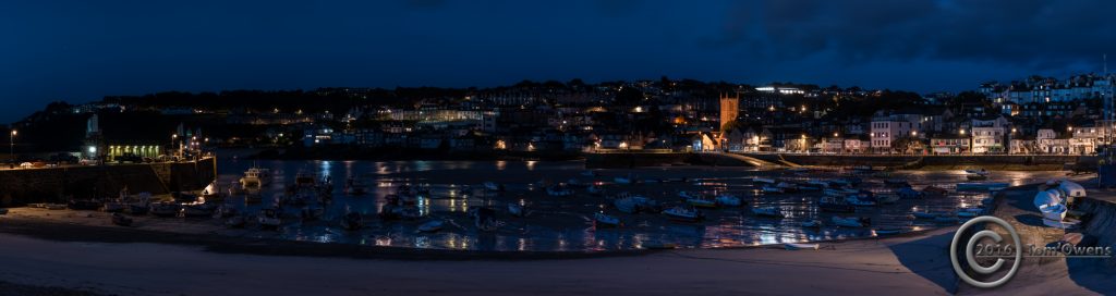 St Ives harbour low tide 50 minutes before sunrise