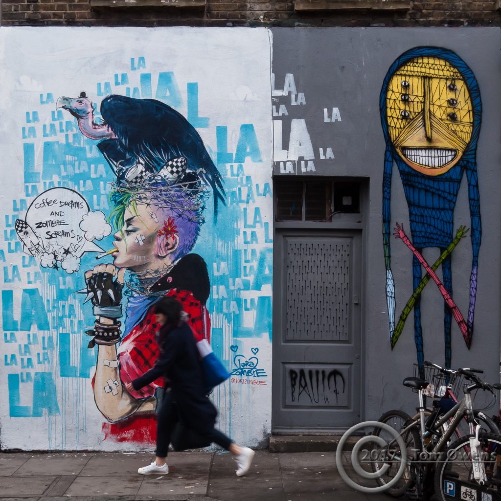 graffiti wall off Brick lane