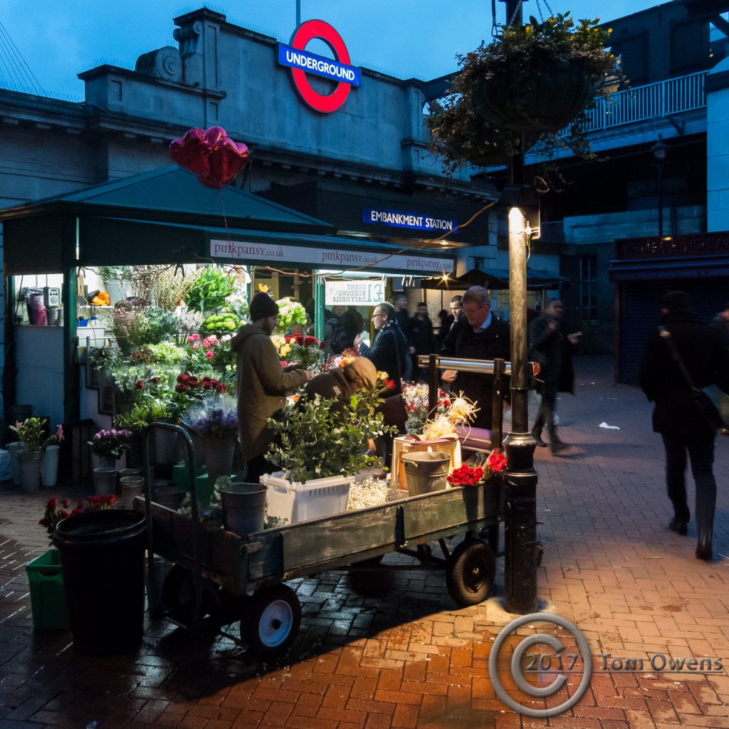 flower stall twilight