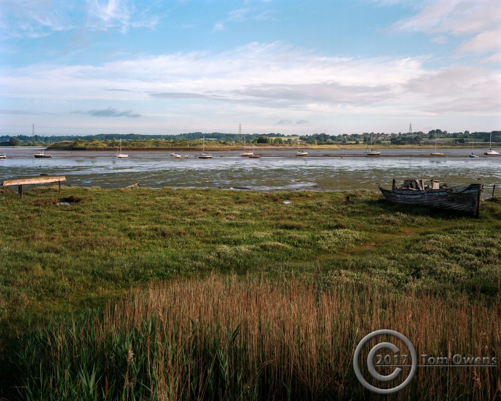 Saltmark, hulks and view across the Stour