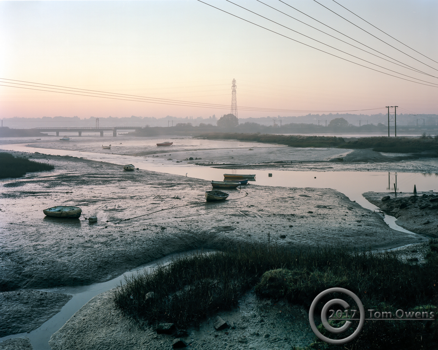 Mud and boats at low tide Cattawade creek